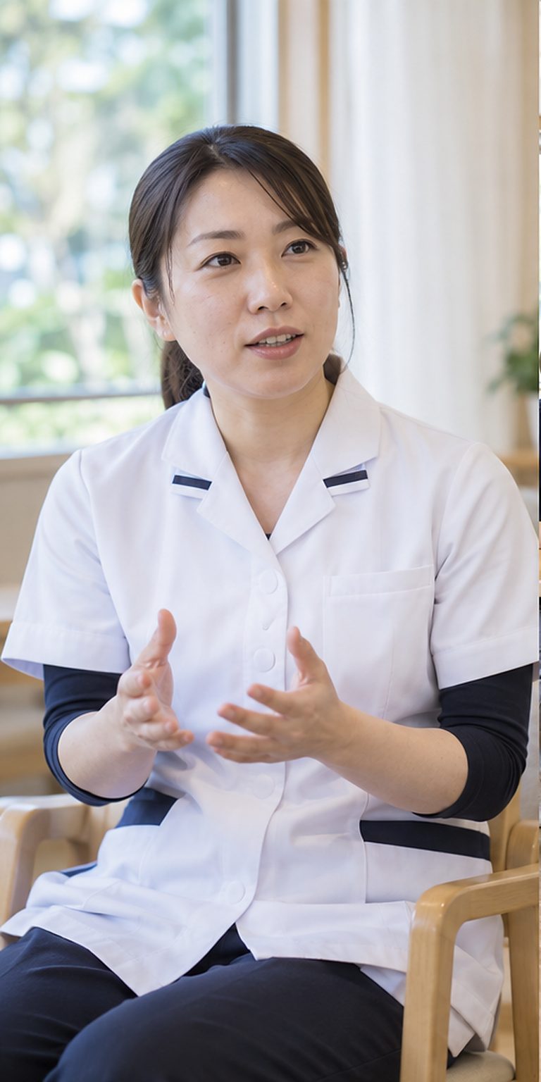 彩さんのインタビュー風景