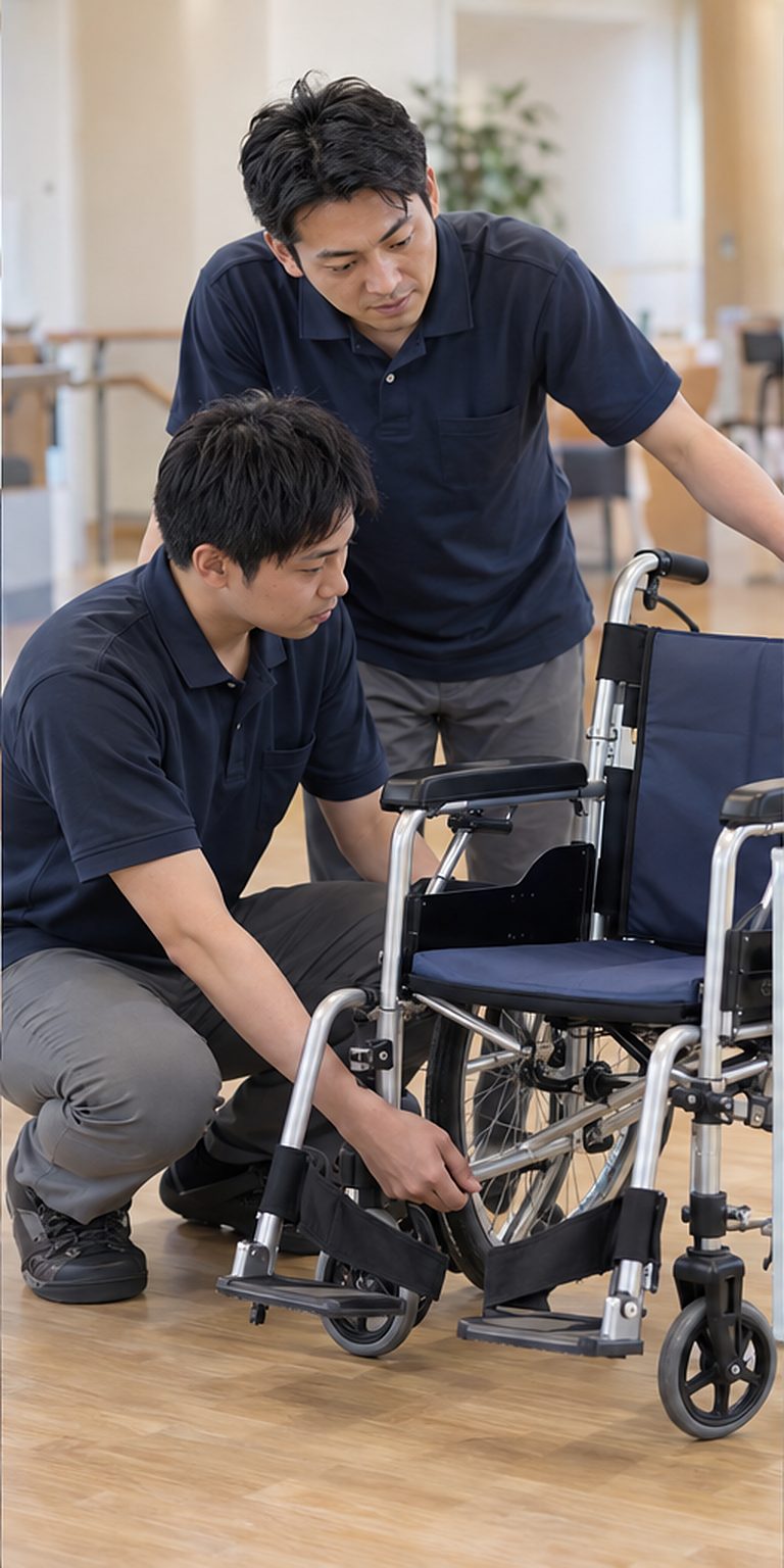 職員同士が研修する
