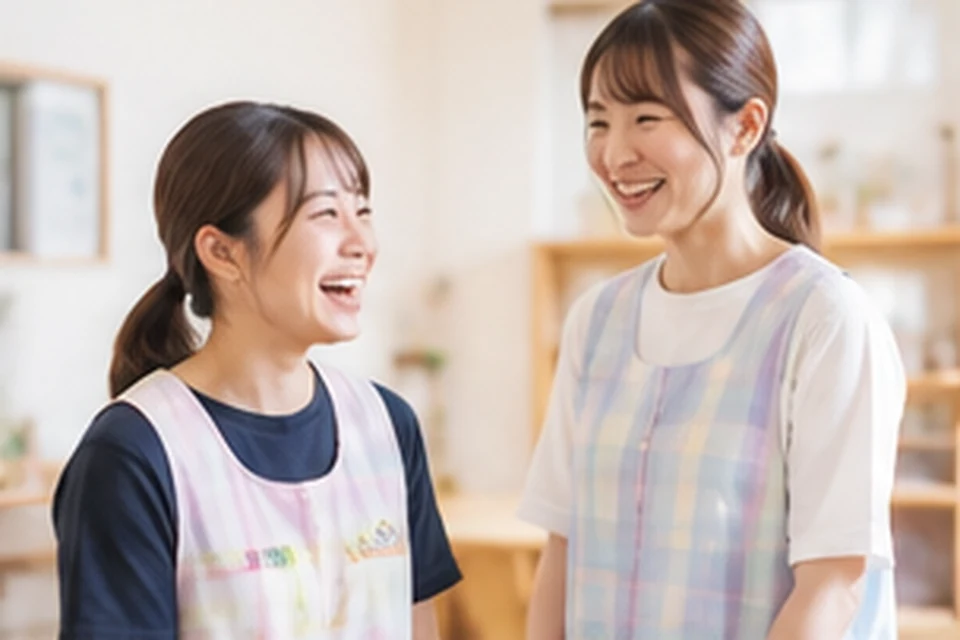 笑顔で話す保育士のイメージ