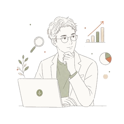 SEO担当の人物イラスト